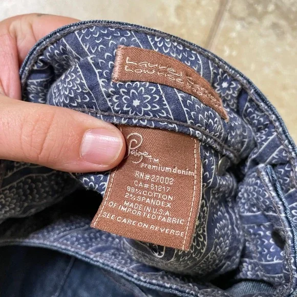 Paige Premium‎ Denim Bootcut Jeans Dark Wash Stretch Women's Size 27 - Picture 4 of 7